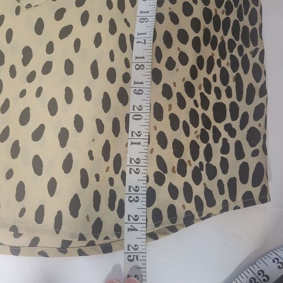 J. Crew cheetah print flow top sleeveless Size 2 - Picture 6 of 7
